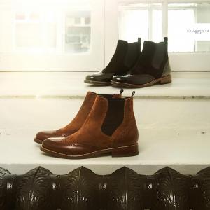 bottillons noirs bruns