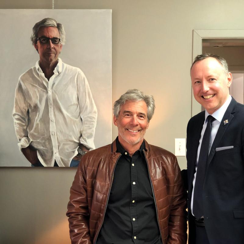 artiste Richard Paul en exposition au bureau de Jean Bernard emond