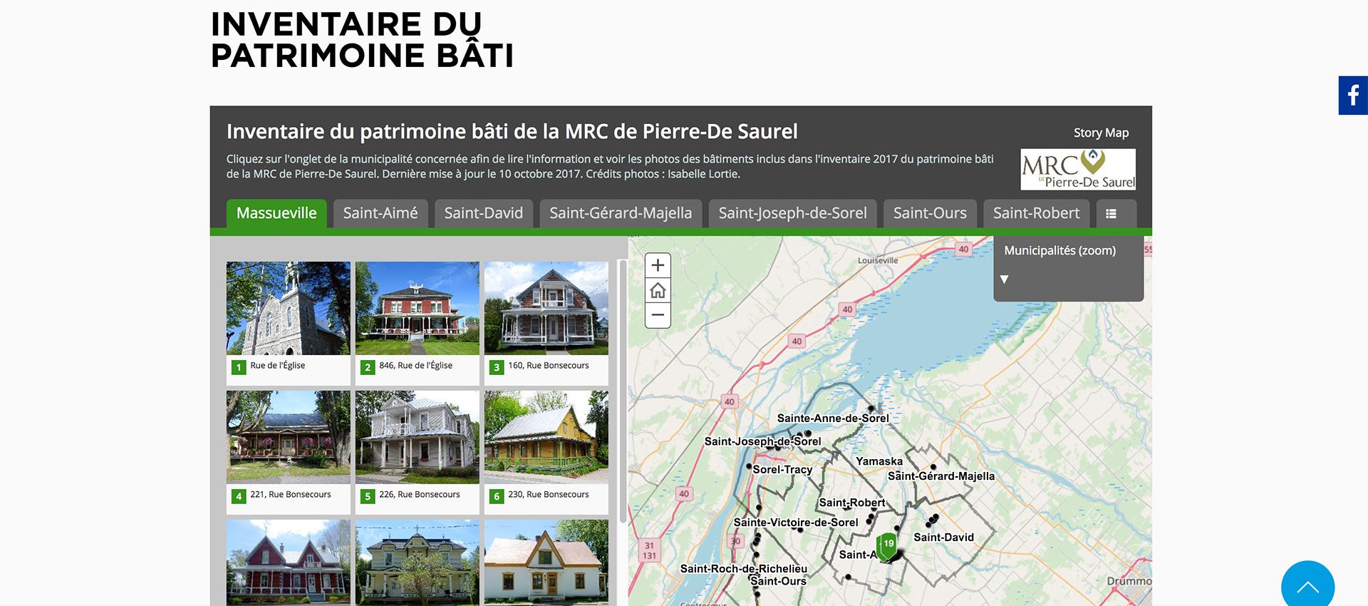 inventaire patrimoine sorel tracy