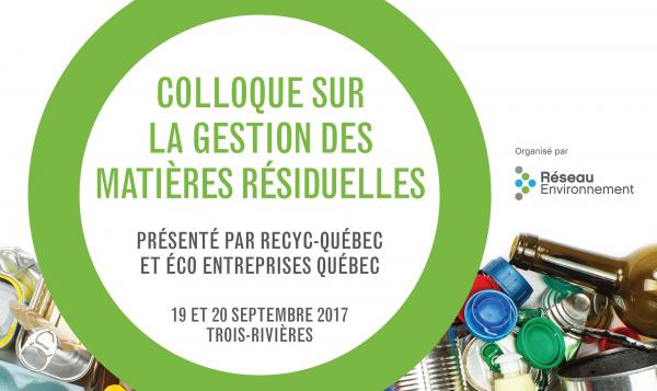 Colloque gestionmatieresresiduelles Soreltracyetcie