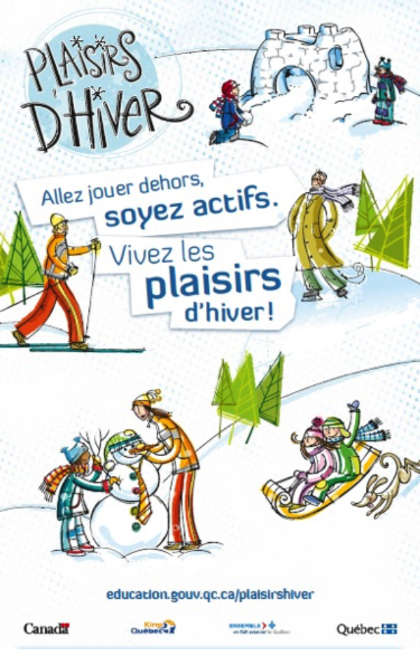 affiche plaisirs d hiver