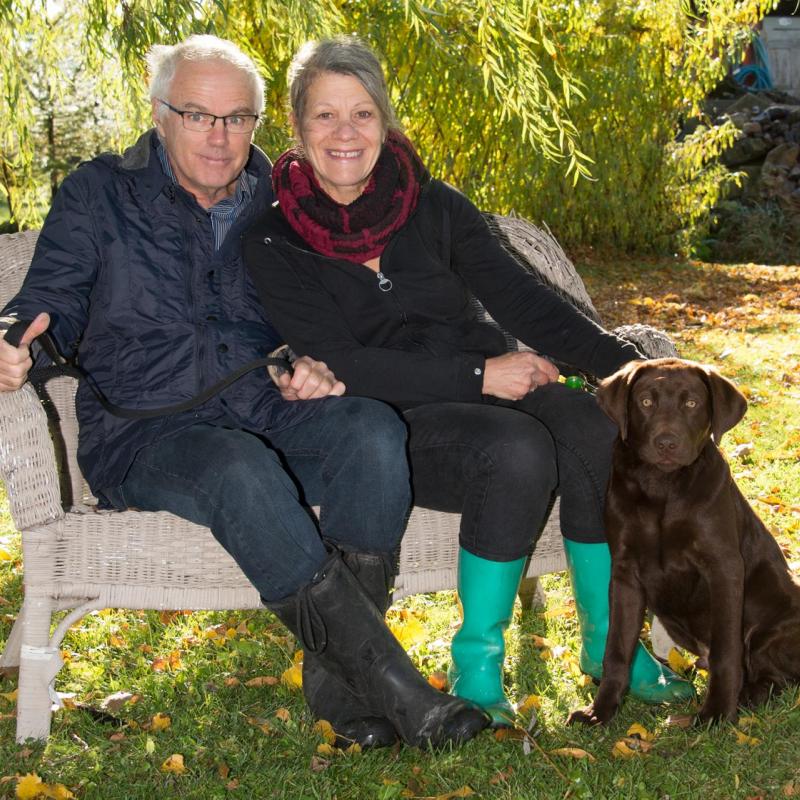 Diane Fontaine et Claude Giroux