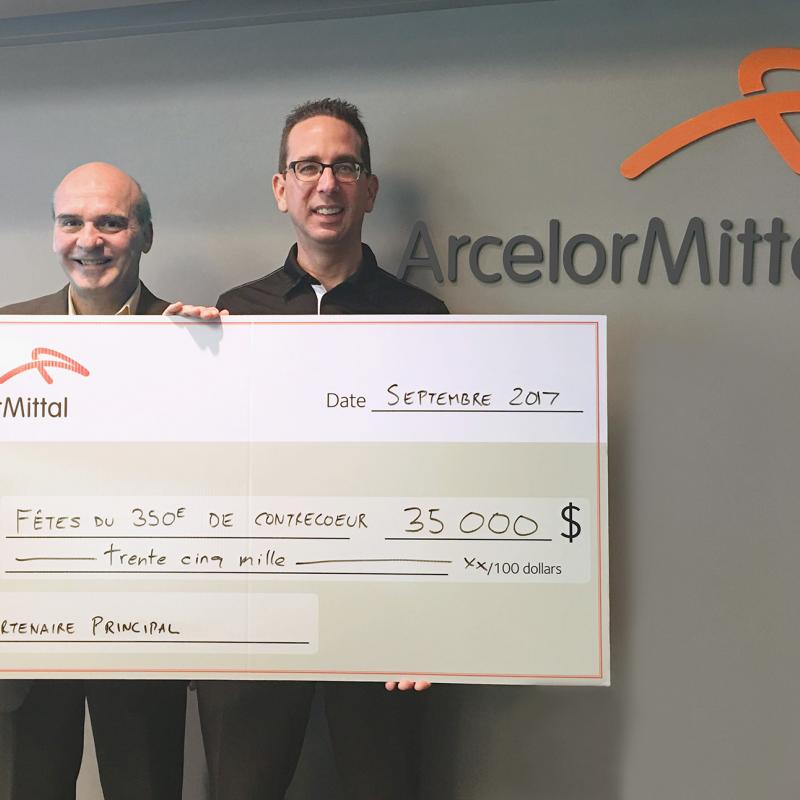 Partenaire principal ArcelorMittal 350e Contrecoeur sept2017