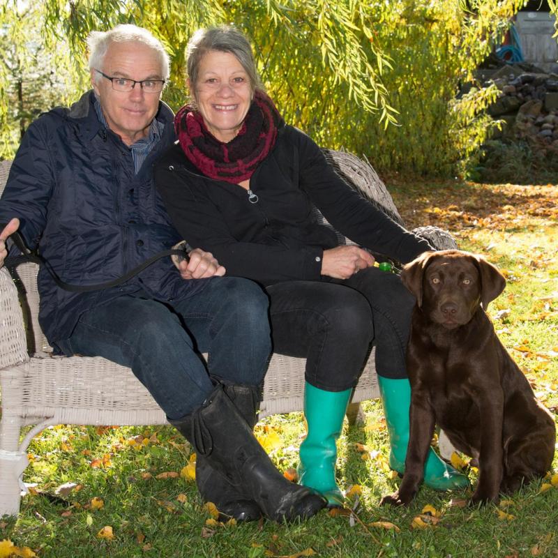 Diane Fontaine et Claude Giroux