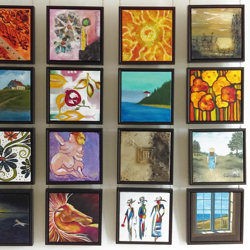 Mosaipeinture a la Maison de la culture de Saint Roch de Richelieu
