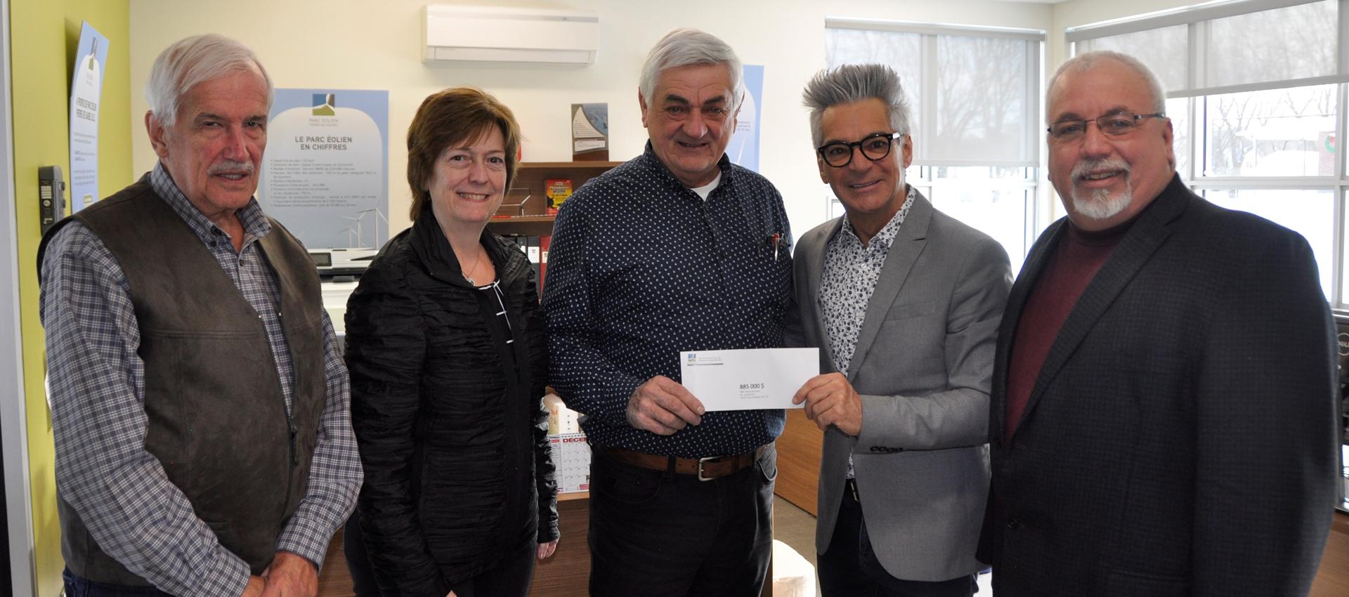 soreltracy et cie Parc eolien redevance MRC