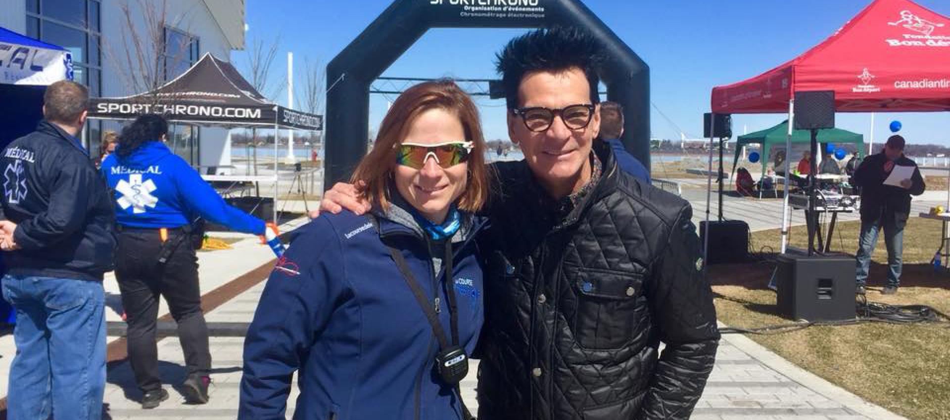 Serge peloquin Melanie course espoir