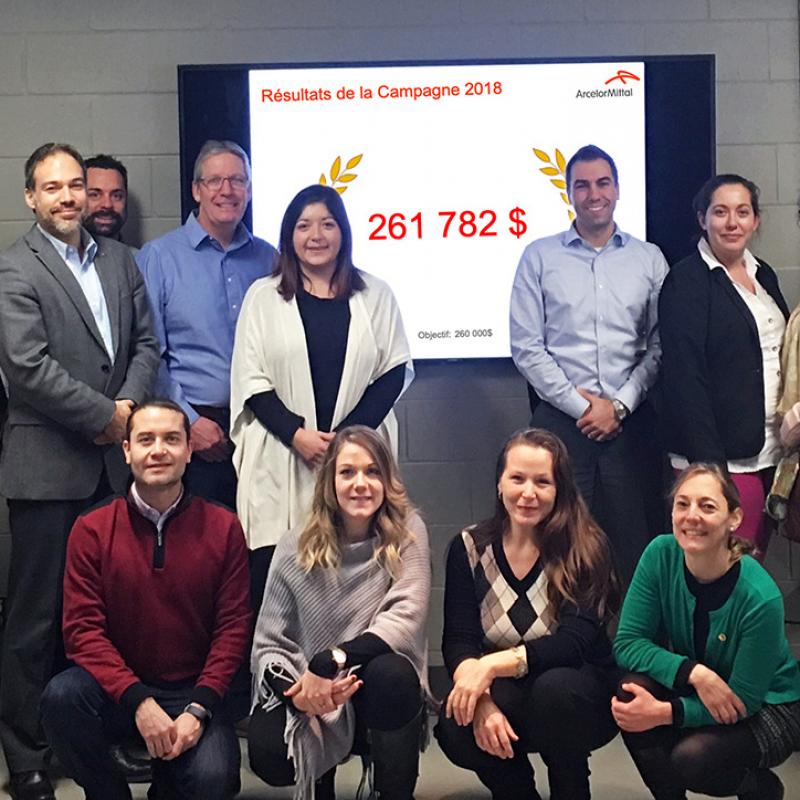 Centraide ArcelorMittal campagne 2018