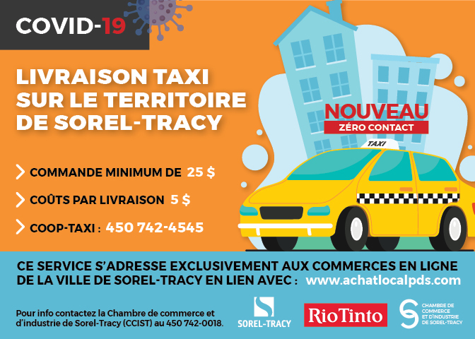VILLE SOREL TAXI commercants
